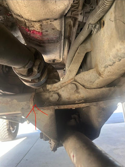 2003-2013 Ram 2500, 2003-2012 Ram 3500 Front Driveshaft Loop Kit for trucks with TRANSFER CASE INDEXING RING KIT